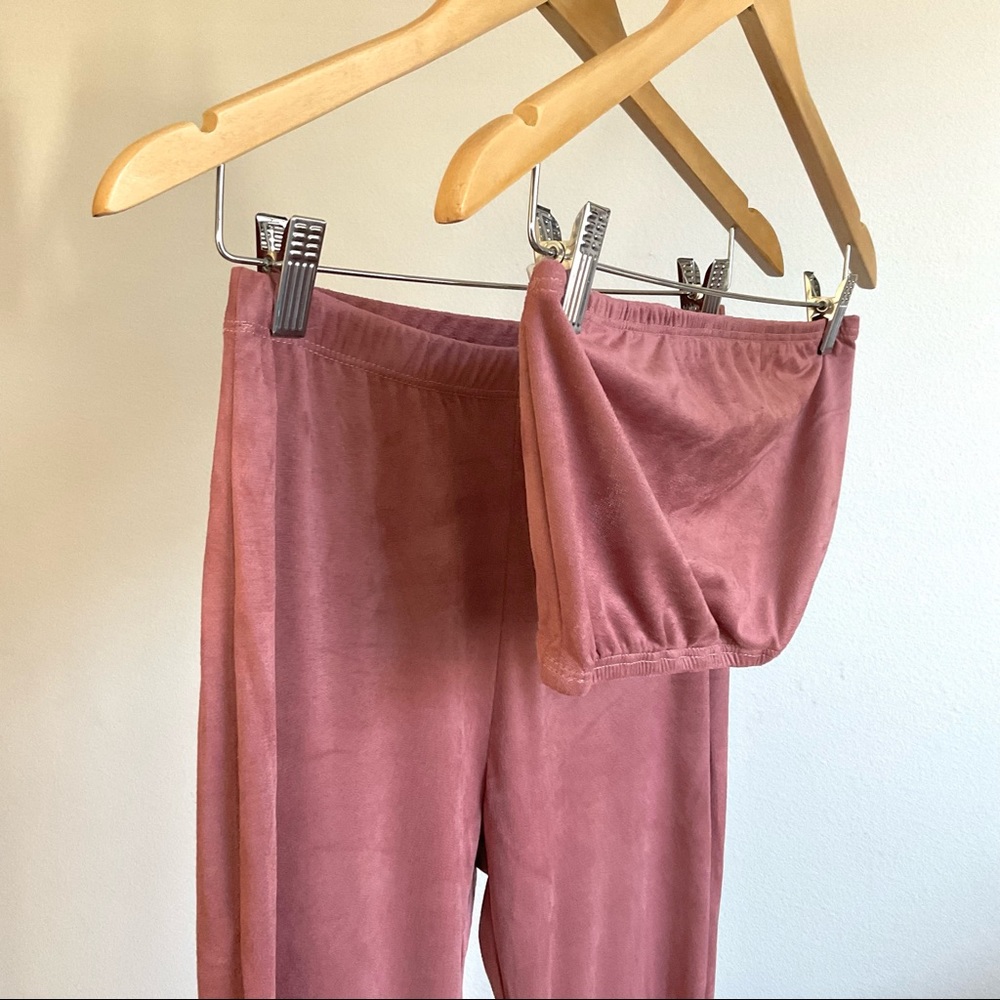 Pink Suede Set - Picture 2 of 3